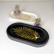 Load image into Gallery viewer, Gold Leaf Print Oval Trinket Tray
